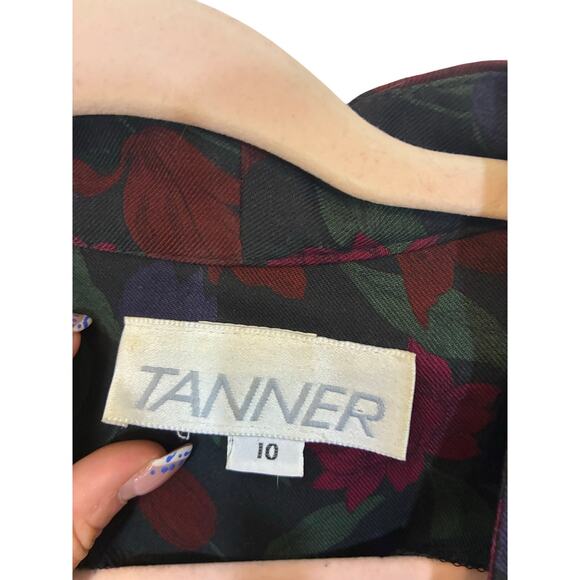 Vintage Tanner Dress 80s Costume Femme Dark Romantics Whimsy Goth 10 Cotton - Picture 4 of 7